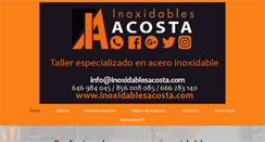 Desktop Screenshot of inoxidablesacosta.com